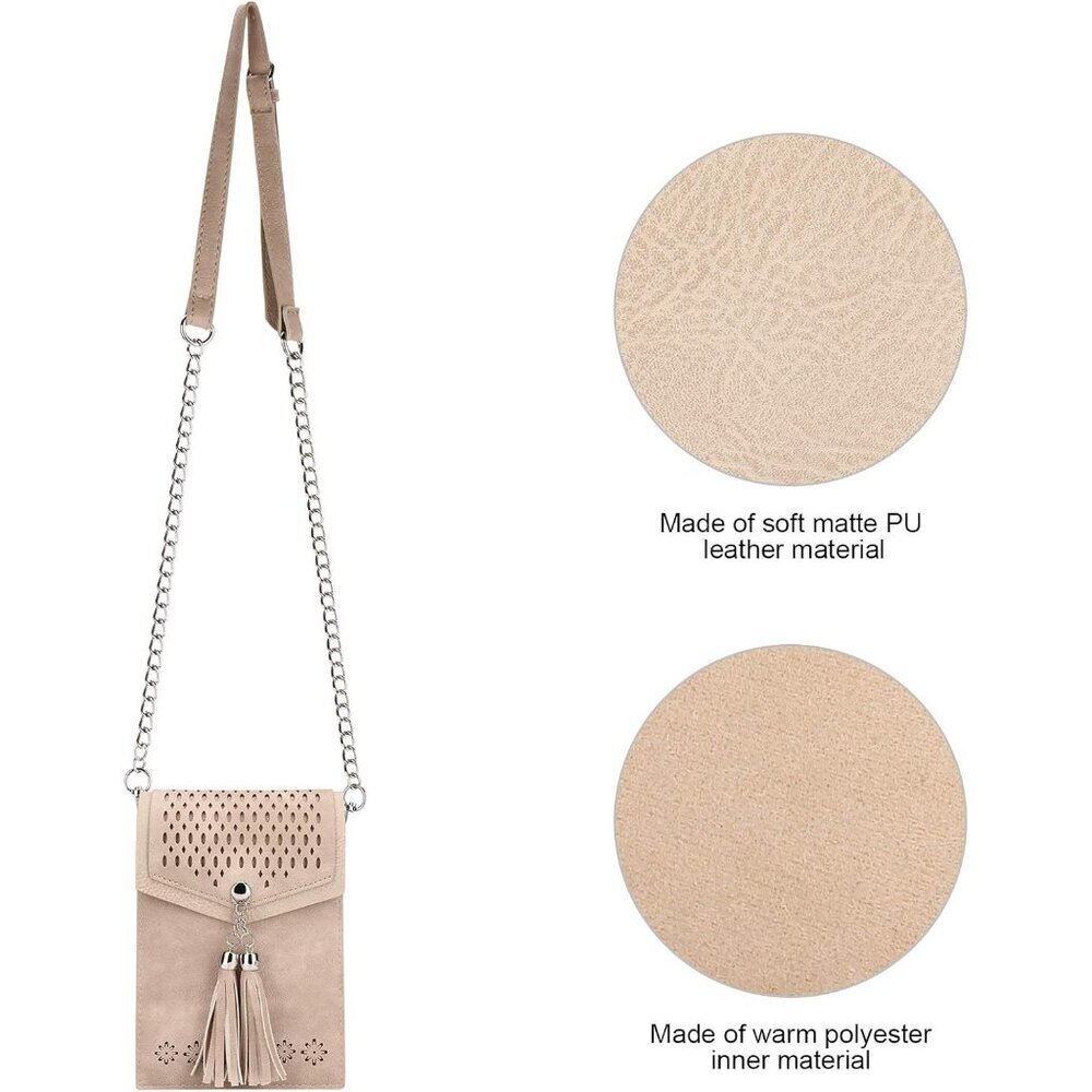 Elegant Tassel Crossbody Bag for Women - Compact Lightweight Design - Picture 6 of 7